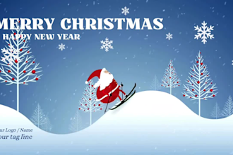 create a stunning christmas greeting video just for you