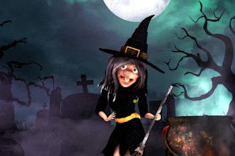 customize scary halloween greetings video for you