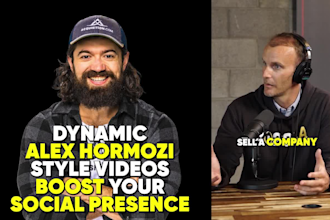 add professional captions in the style of alex hormozi for your short videos