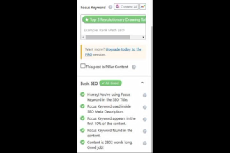 do wordpress on page SEO optimization with rankmath schema