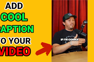 edit instagram reel, tiktok, youtube shorts with caption
