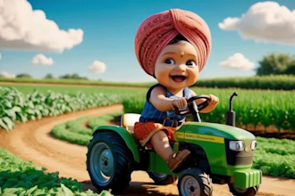 create ai animation story, ai video art, 3d cartoon for kids