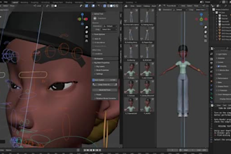 3d manual rig, ue5 rig, 3d character rigging, expressions,lips sync, blendshapes