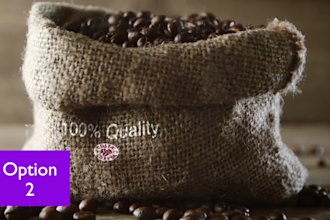 make a coffee short video ad with your logo