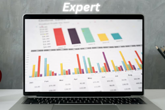 design excel template with advanced level of calculation, ppt presentation,slide