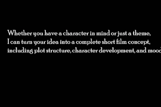 create an original animated short film concept or script