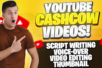 make automated cash cow videos or faceless cash cow youtube channel and cash cow