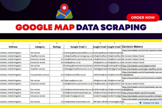 do google map data scraping and data extraction for b2b lead generation