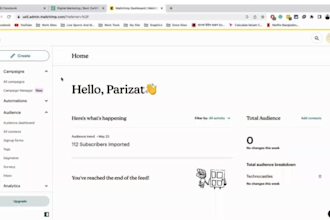 setup mailchimp email marketing automation campaign template newsletters