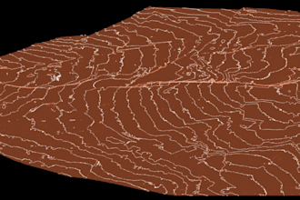 create a surface mesh model from the point cloud