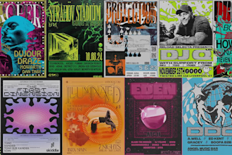 create a nightclub event poster