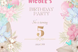 design themed birthday, baby showers, bridal showers, party invitations