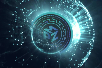 design metaverse token cryptocurrency coin nft blockchain bitcoin logo