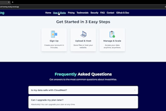 build react tailwind css landing page