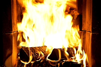 create fireplace meditation video with fire original sound