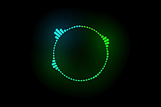 make a music visualizer, audio spectrum, and waveform animation video