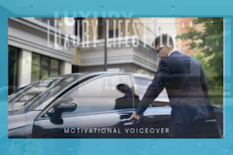 create luxury lifestyle video with a motivational voiceover speech