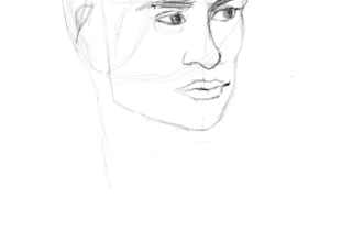 a portrait drawing of any subject traditional or digital