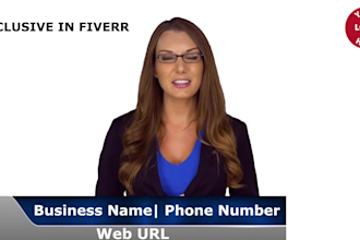 create spokesperson promo video for credit repair service