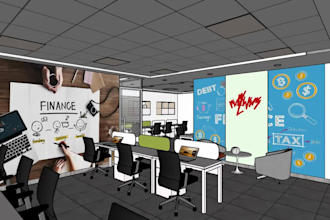create architectural drawings and modern interior design