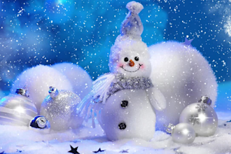 animate falling snow or snowflakes