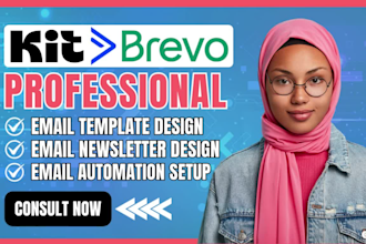 create convertkit activecampaign brevo kit newsletter kit email template design