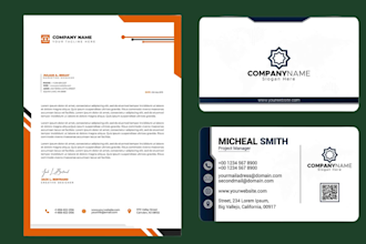 dobusiness card design letterhead and stationery invoice proforma quotation logo