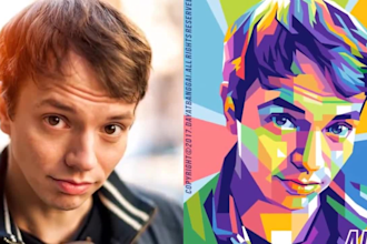 draw your photo into wpap style
