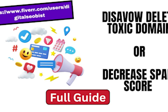 disavow delete toxic backlinks, decrease spam score website