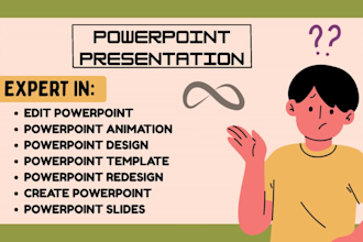 do create, edit powerpoint presentation, ppt animation, ppt slides