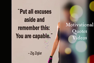 make motivational quotes , reels, and social media videos