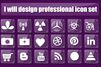 design awesome custom favicon flat icon svg icon web icon