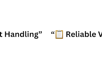 provide chat support and typing service