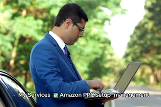setup manage and optimize amazon fba PPC advertising campaign sponsored ads