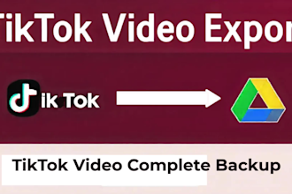 export tiktok videos high quality to google drive