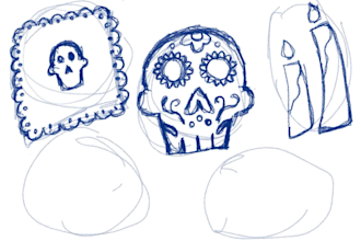 do cute textured illustration