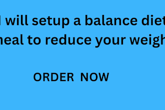setup a balance diet meal to reduce your weight