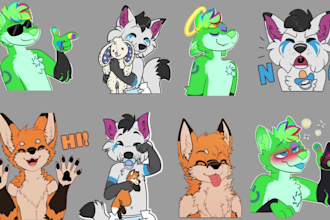 do pack of furry telegram stickers furry sfw nsfw animated GIF crypto stickers