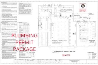 design drawing mep like hvac electrical plumbing for city or county permit