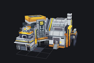 do lowpoly 3d models using blockbench