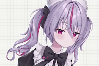 design vtuber model high quality, live2d and rigging for vtuber studio, steaming