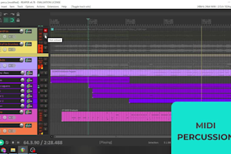 craft realistic midi drums and percussion for your song