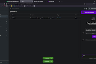 build an ai agent that captures info and stores in database make and voiceflow