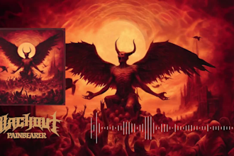 make audio visualizer video for metal music or song