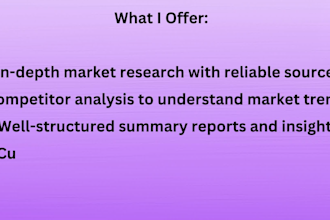 do professional web research and market analysis