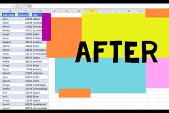 expertly do your excel tasks like data entry, cleaning, formula, lookup,