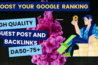 write SEO optimized blog and guest posts with strategic link insertions