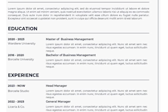 design a professional and modern resumes in by using canva