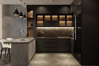 3d modern apartments, small houses, rural residential houses