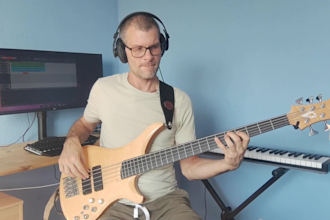 record bass on your music